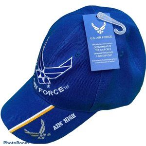 U. S. Air Force Wings Veteran Blue Baseball Hat